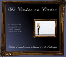 versailles, de cadre en cadre